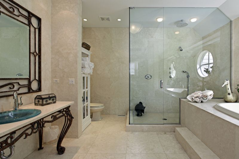 Elegant Shower and Vanity